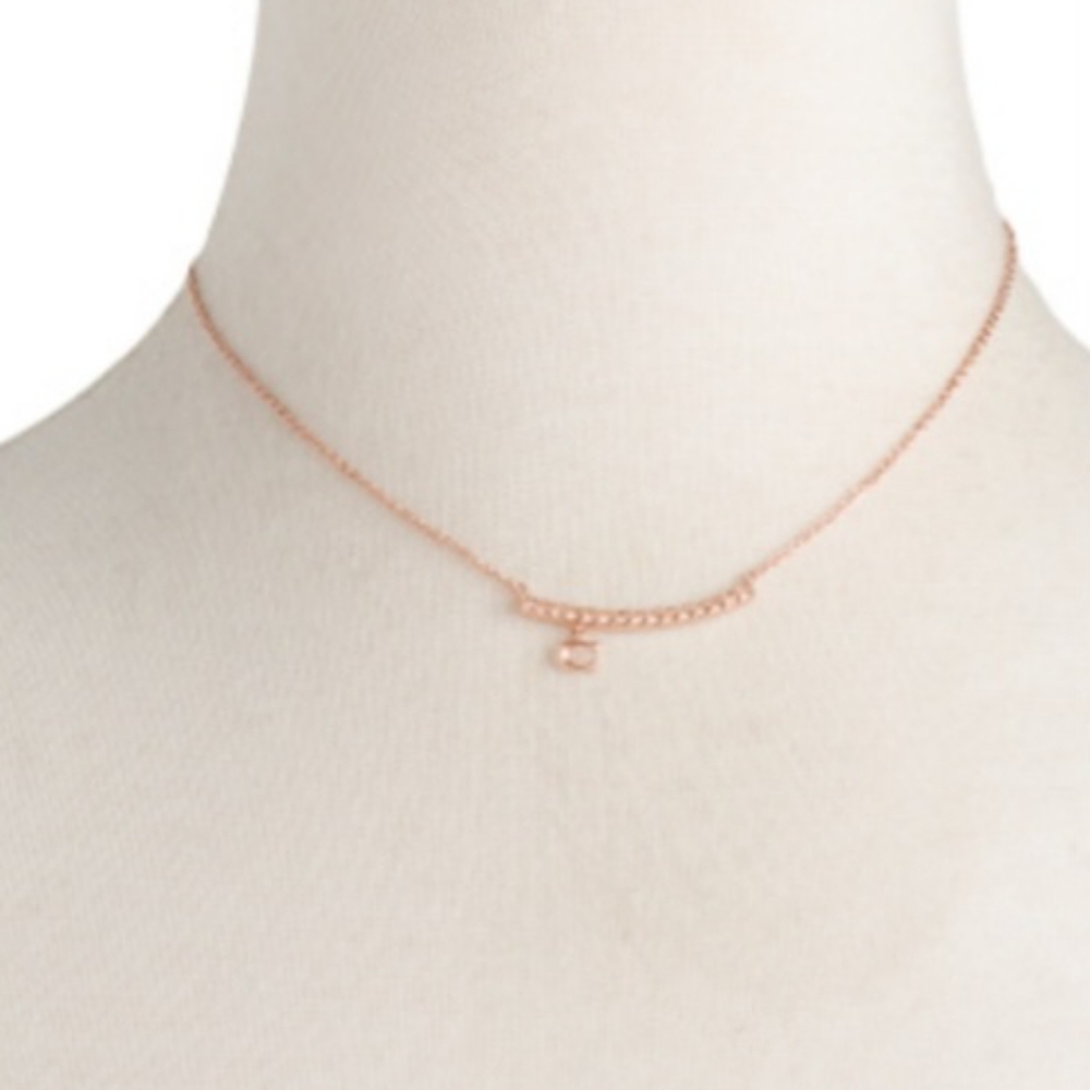 Coach Pave Bar Charm Necklace - Picture 2 of 4